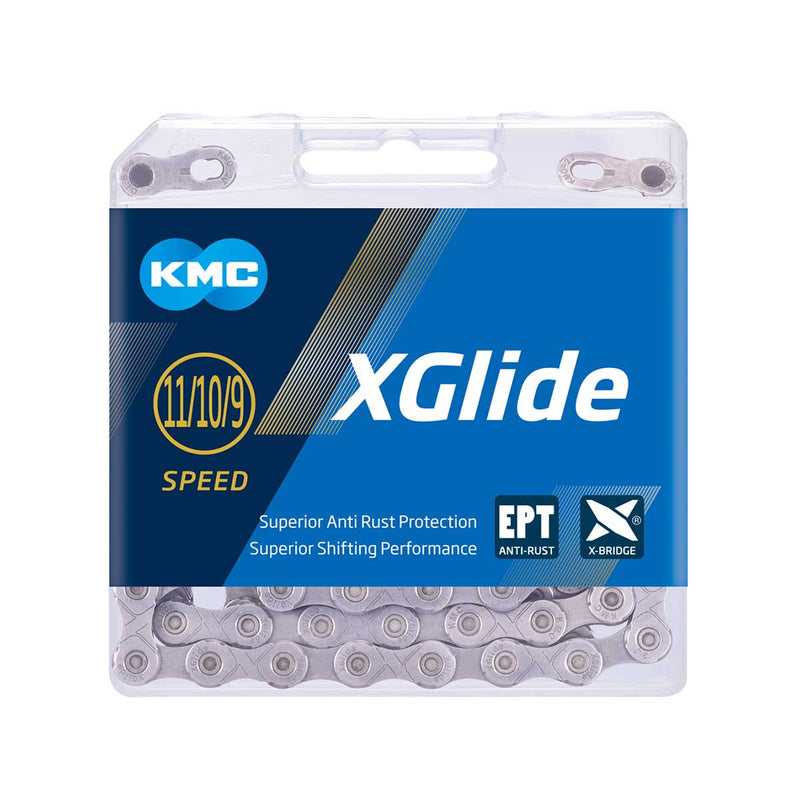 KMC X-Glide 9X / 10X / 11X EPT Cues Chain Silver