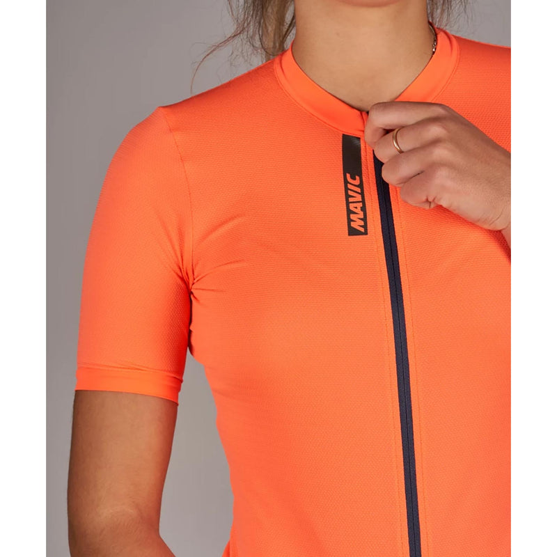 Mavic Essential Ladies Jersey Coral Deep Blue