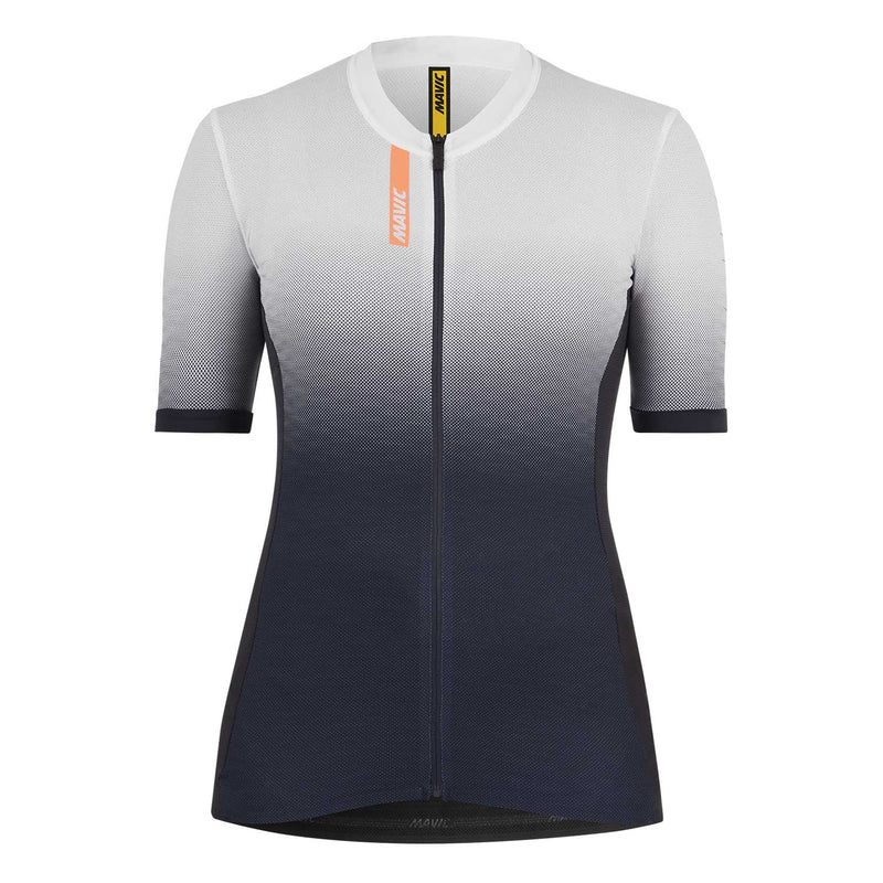 Mavic Essential Graphic Ladies Short Sleeved Jersey Deep Blue / White