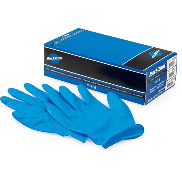 Park Tool MG-3L Nitrile Mechanics Gloves Blue