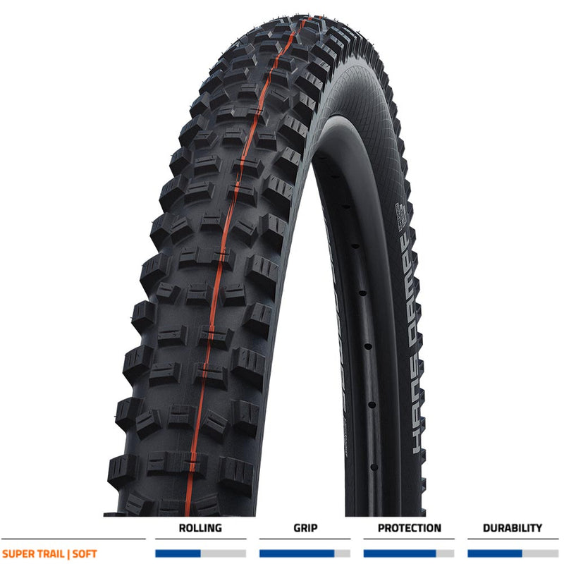 Schwalbe Hans Dampf Addix Super Trail Soft Folding TLE Tyres Black