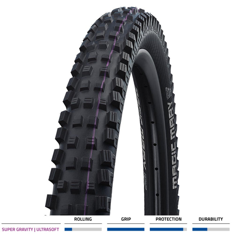 Schwalbe Magic Mary Super Gravity Addix Ultra-Soft Folding TLE Tyre Black