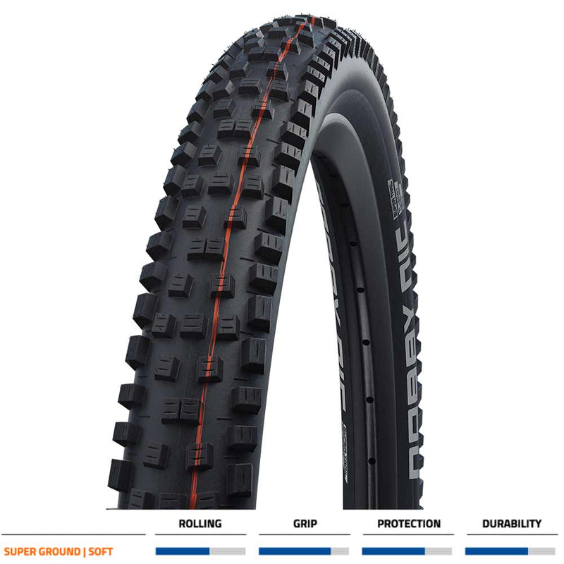 Schwalbe Nobby Nic Super Ground Soft Folding Tyres Black