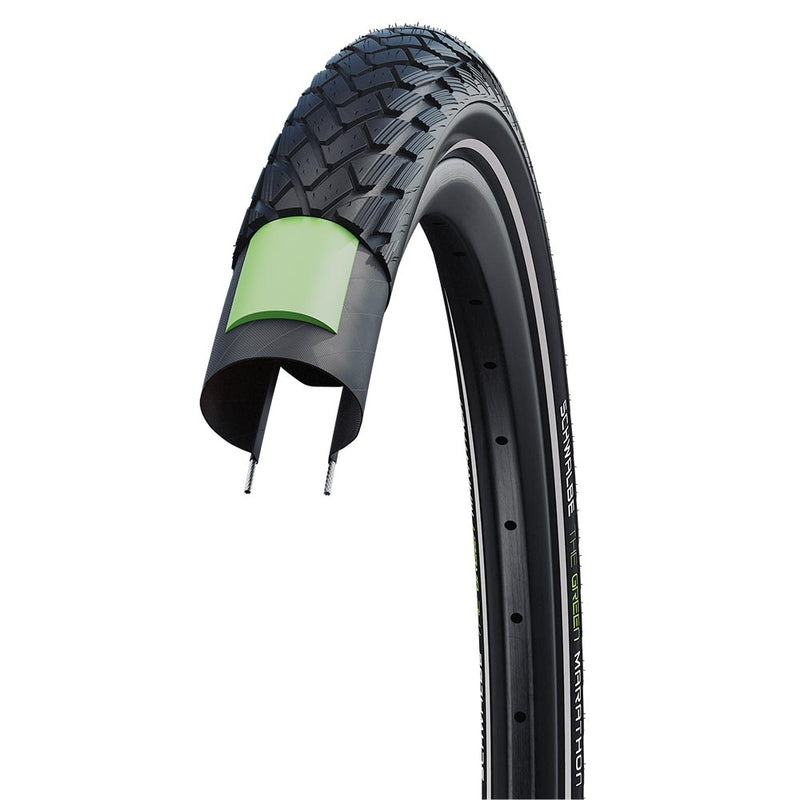 Schwalbe Green Marathon Tyre Black / Reflective