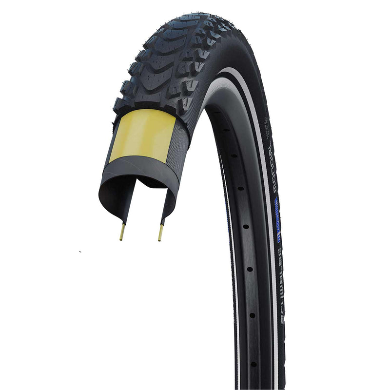 Schwalbe Marathon Mondial Pro Evo V-Guard DD Tyre Black / Reflective