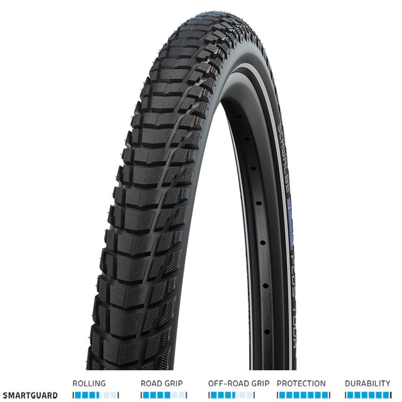 Schwalbe Marathon Plus Tour Smartguard Tyre Black / Reflective