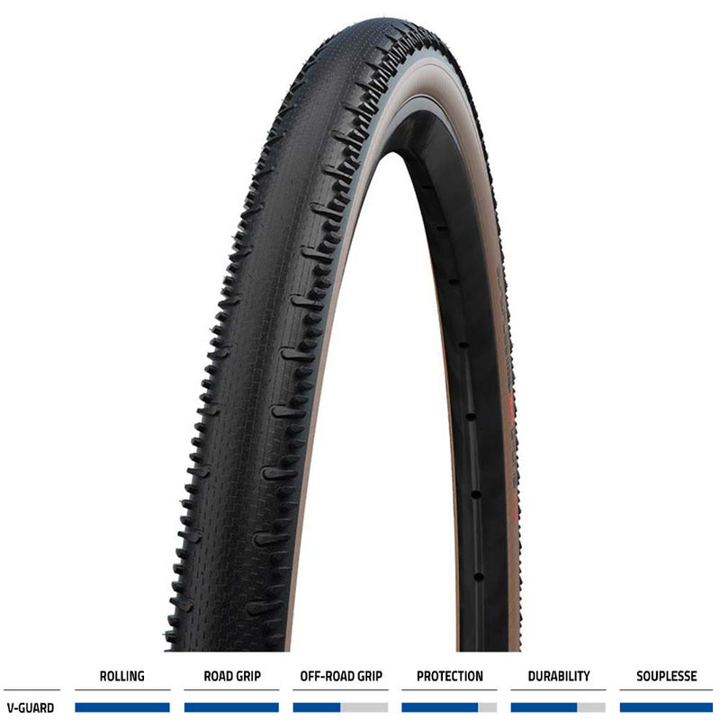 Schwalbe G-One RS Pro Evo  V-Guard TLE Folding Tyre Tan