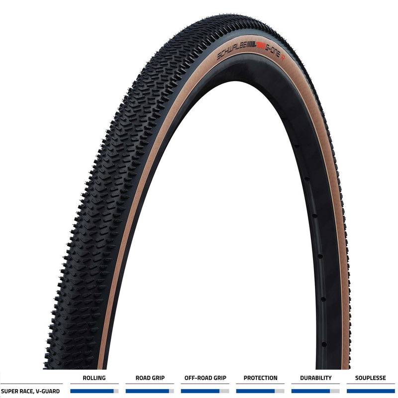 Schwalbe G-One R Pro Evo Super Race V-Guard TLE Folding Tyre Tan