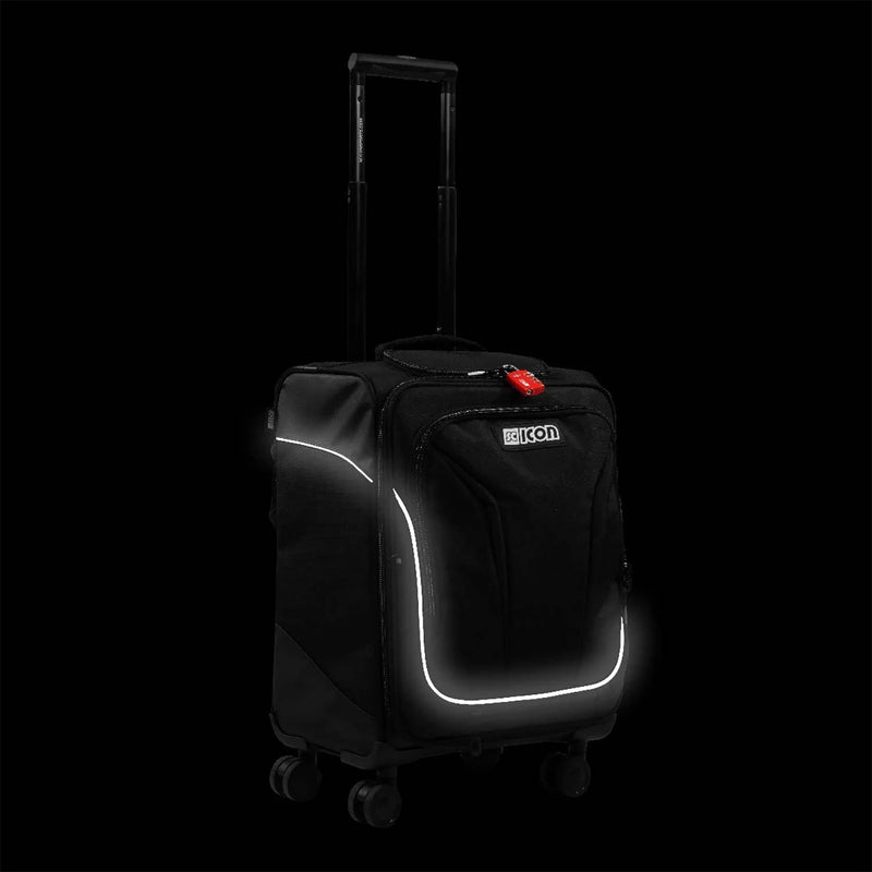 Scicon Sports Carry-On Luggage Cabin Trolley 35L 4 Wheels Black