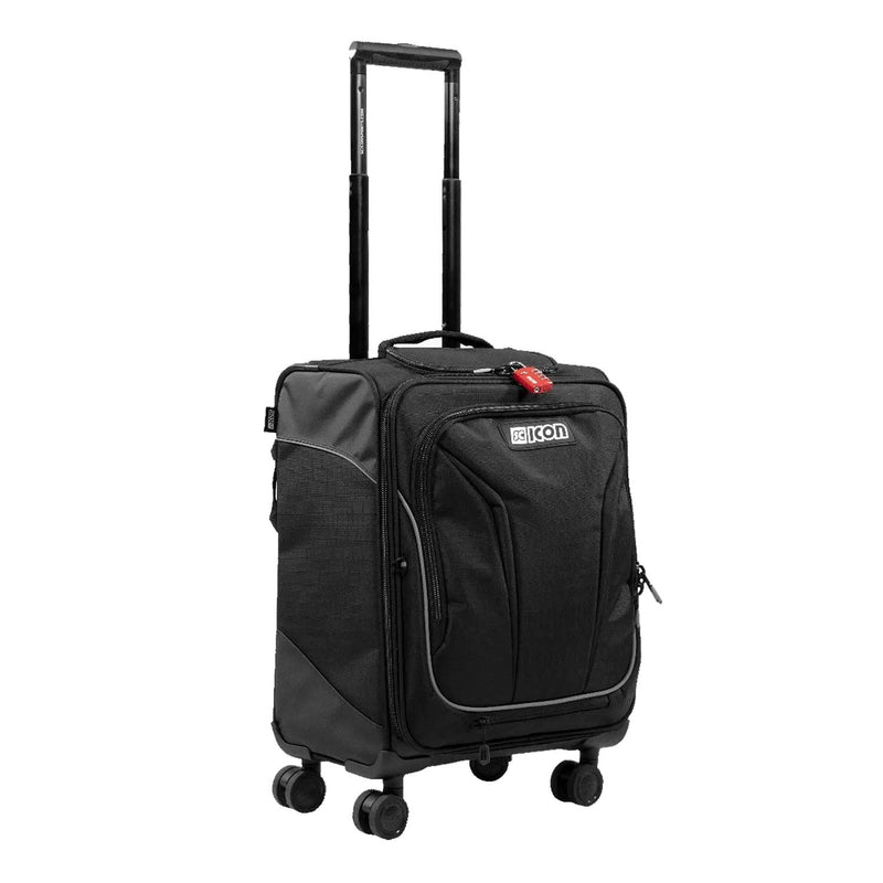 Scicon Sports Carry-On Luggage Cabin Trolley 35L 4 Wheels Black