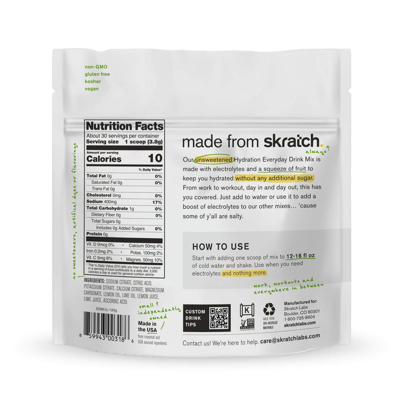 Skratch Labs Everyday Drink Mix Bag Lemon & Lime