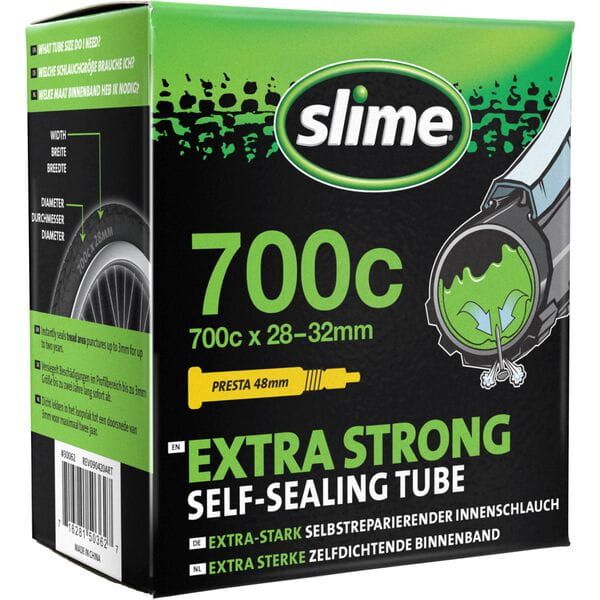 Slime Smart Presta Valve Tube Black