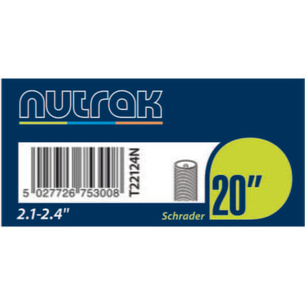 Nutrak Schrader Valve Inner Tube Black