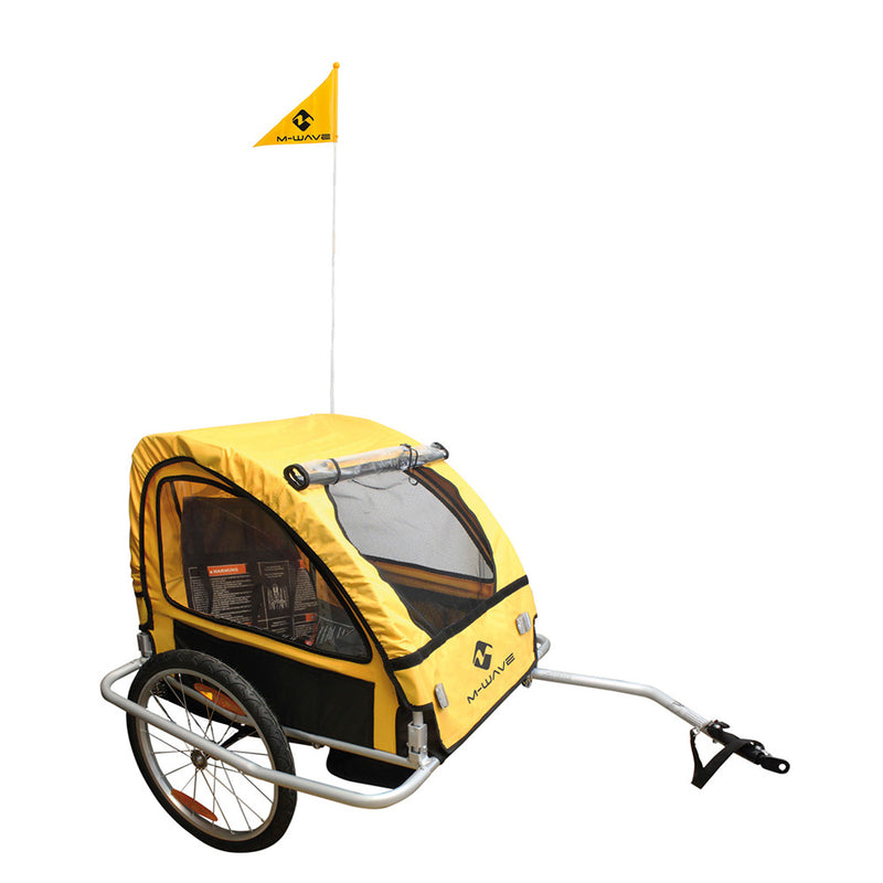 M-Wave Stalwart 2 Kids Easy Light Trailer Yellow