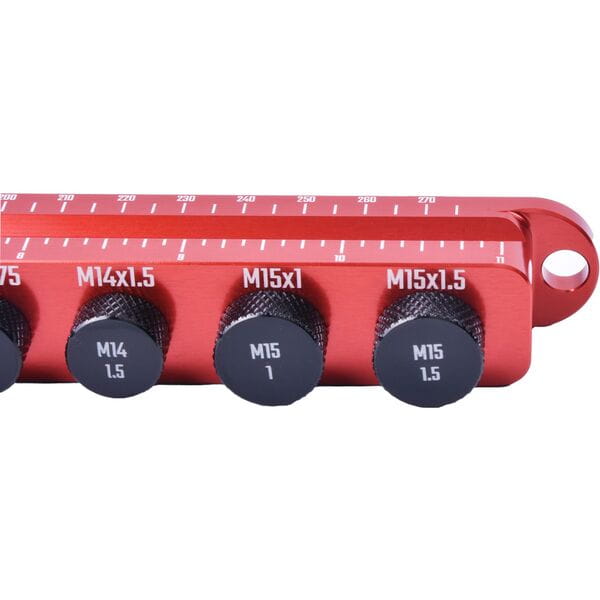 Wheels Manufacturing Axle Ruler Plug Gauge M14 X 1.5 Black