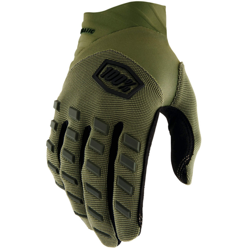 100% Airmatic Gloves Army Green