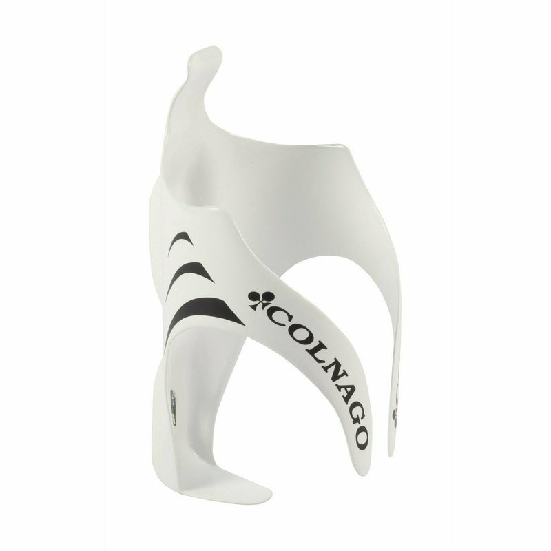 Colnago BC01 Carbon Bottle Cage Gloss White With Black Logo