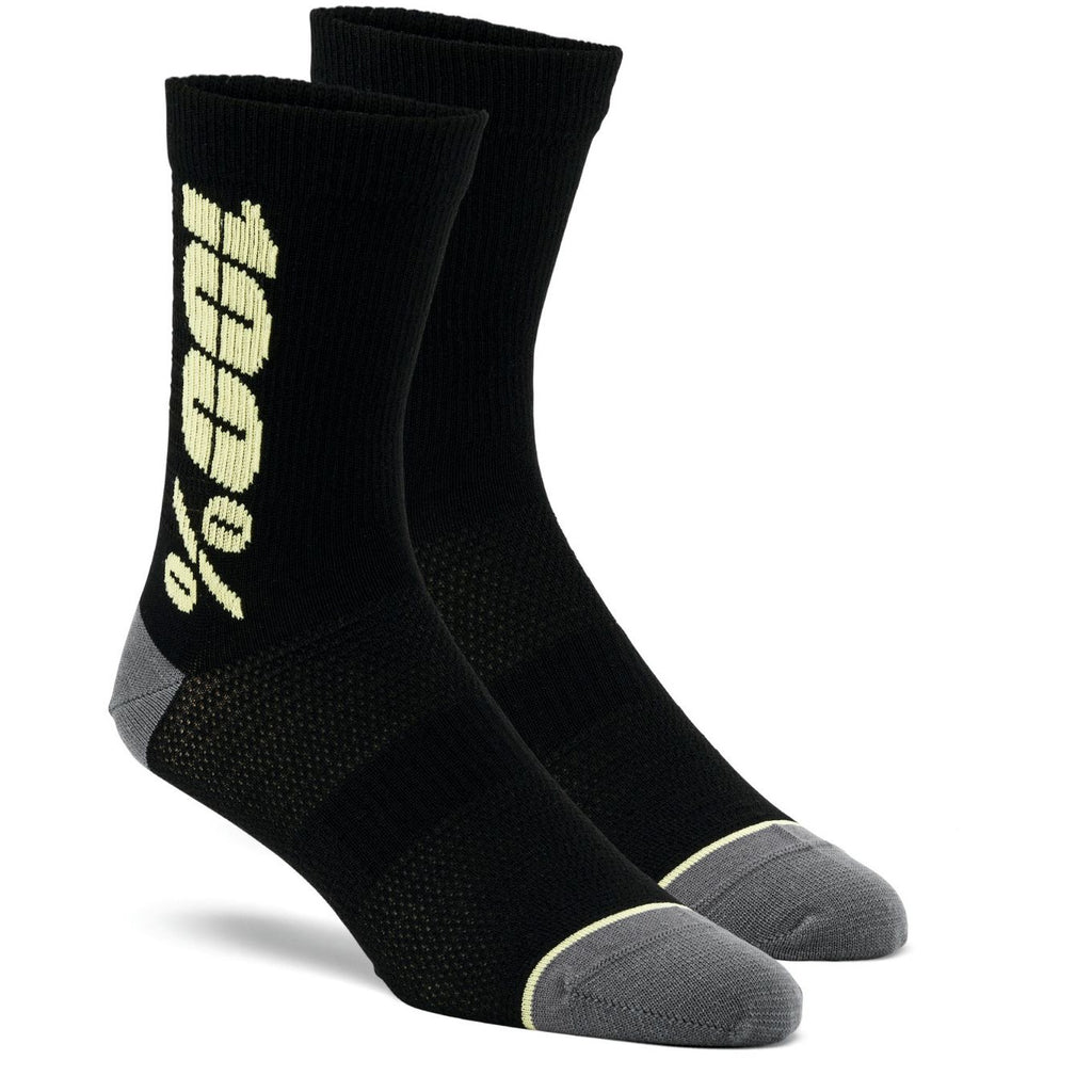 FEsportsNZ | FLOW Performance Socks Black/Fluo Yel