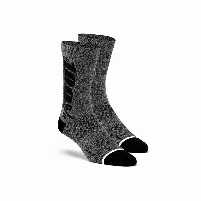 100% Rhythm Merino Wool Performance Socks Charcoal