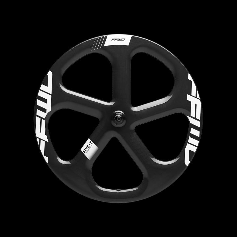 FFWD 5 Spoke Track Tubular 1K SKF Wheels White