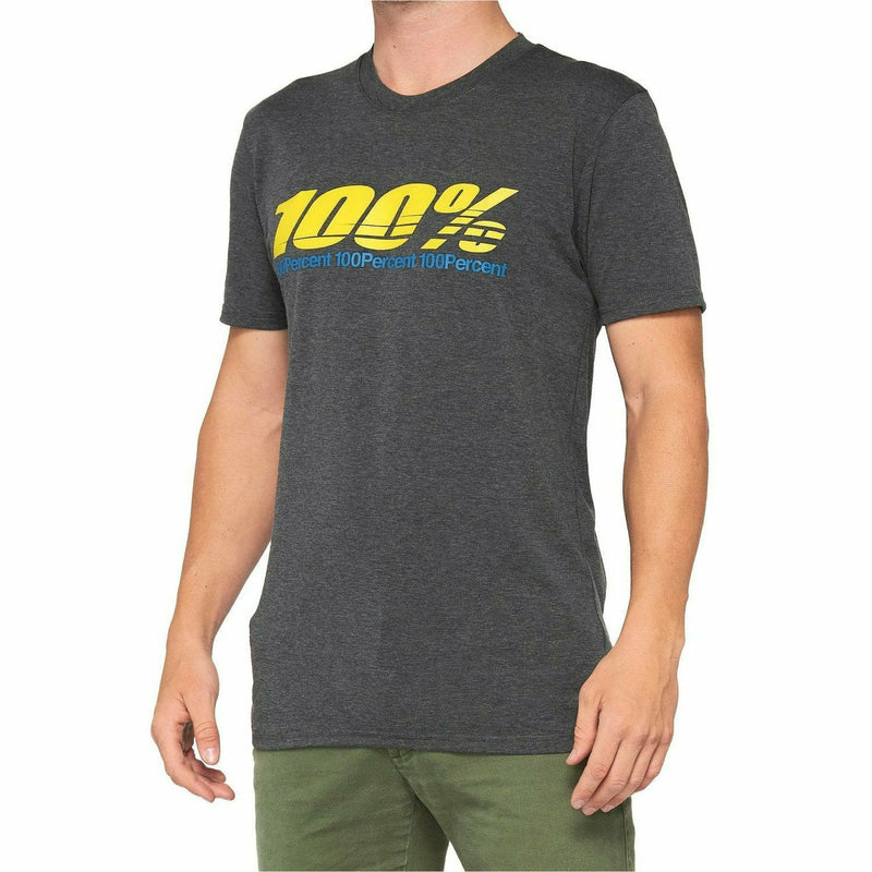 100% Argus Tech T-Shirt Charcoal Heather