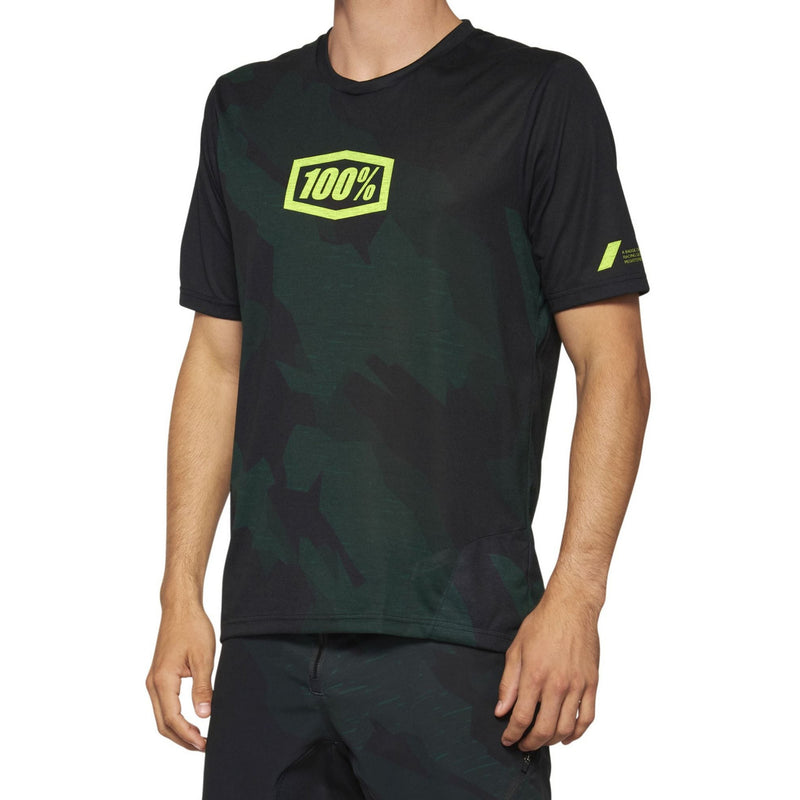 100% Airmatic Short Sleeves Limited Edition Jersey Black Camo