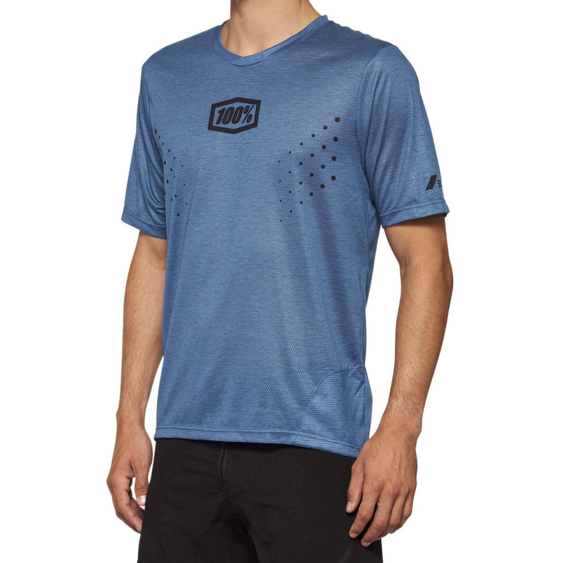 100% Airmatic Mesh Short Sleeves Jersey Slate Blue