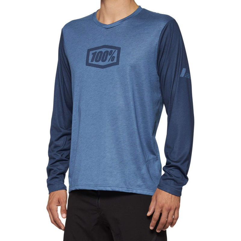 100% Airmatic Long Sleeves Jersey Slate Blue