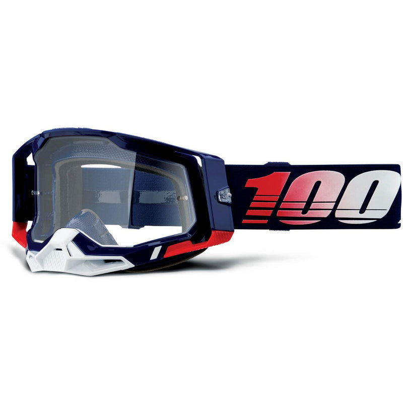 100% Racecraft 2 Goggles Republic / Clear Lens