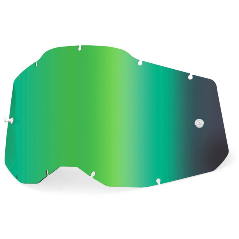 100% Racecraft 2 / Accuri 2 / Strata 2 Replacement Lens Green Mirror