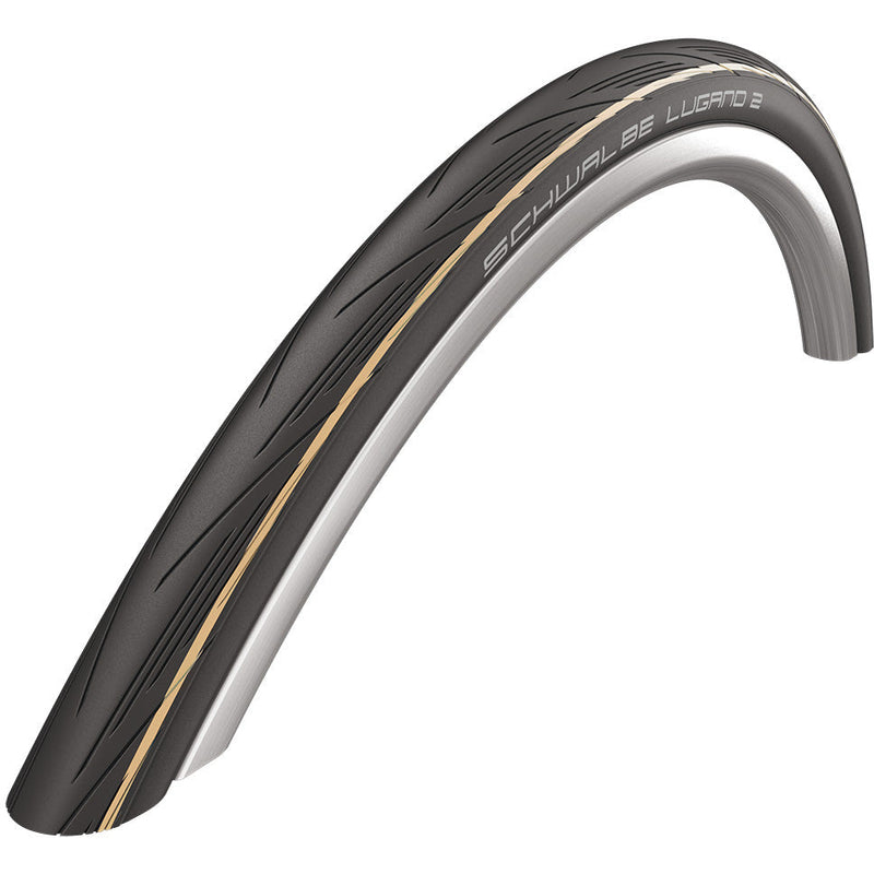 Schwalbe Lugano II Classic Skin K-Guard Wired Tyres Amber Wall