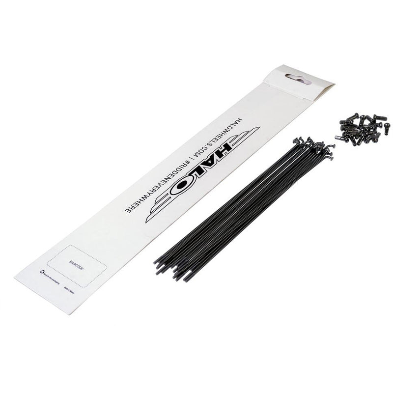 Halo Black Spokes - Pack Of 20 Black