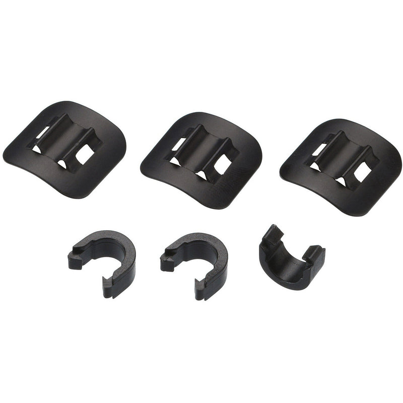 BBB BCB-94 Hydro Guide Adhesive Hydraulic Hose Guides - Pack Of 3 Black