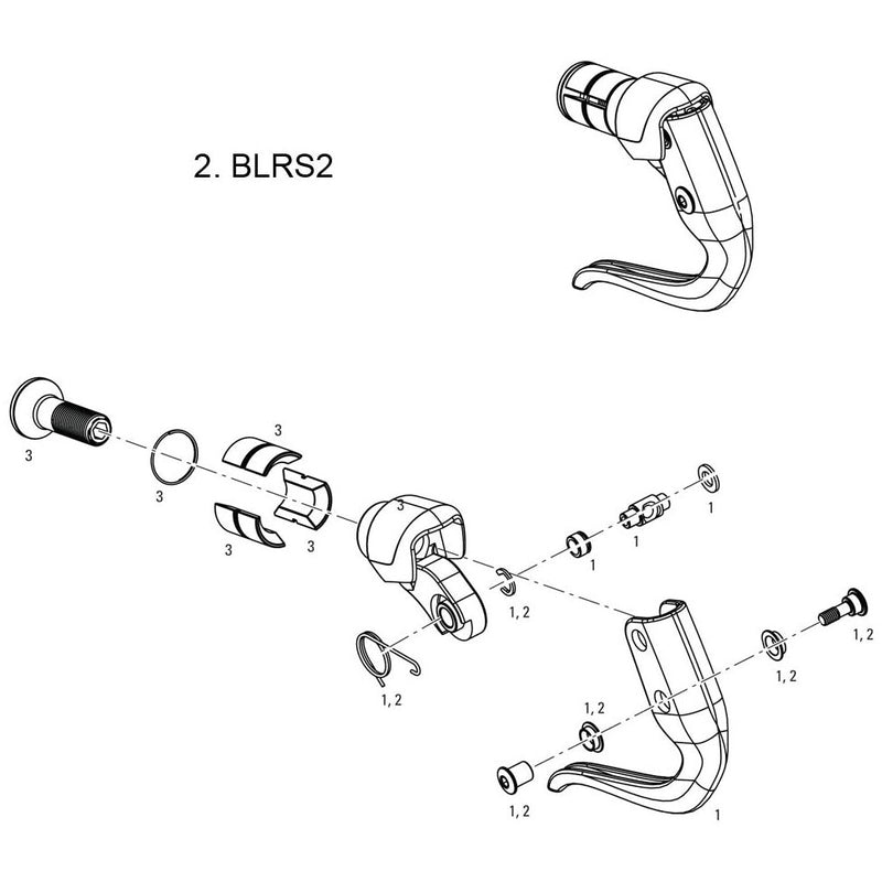 SRAM Brake Lever Hardware Kit TT TT500, TT900 - 1 QTY