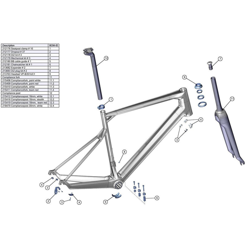 BMC Spare Seatpost Clamp Number 14