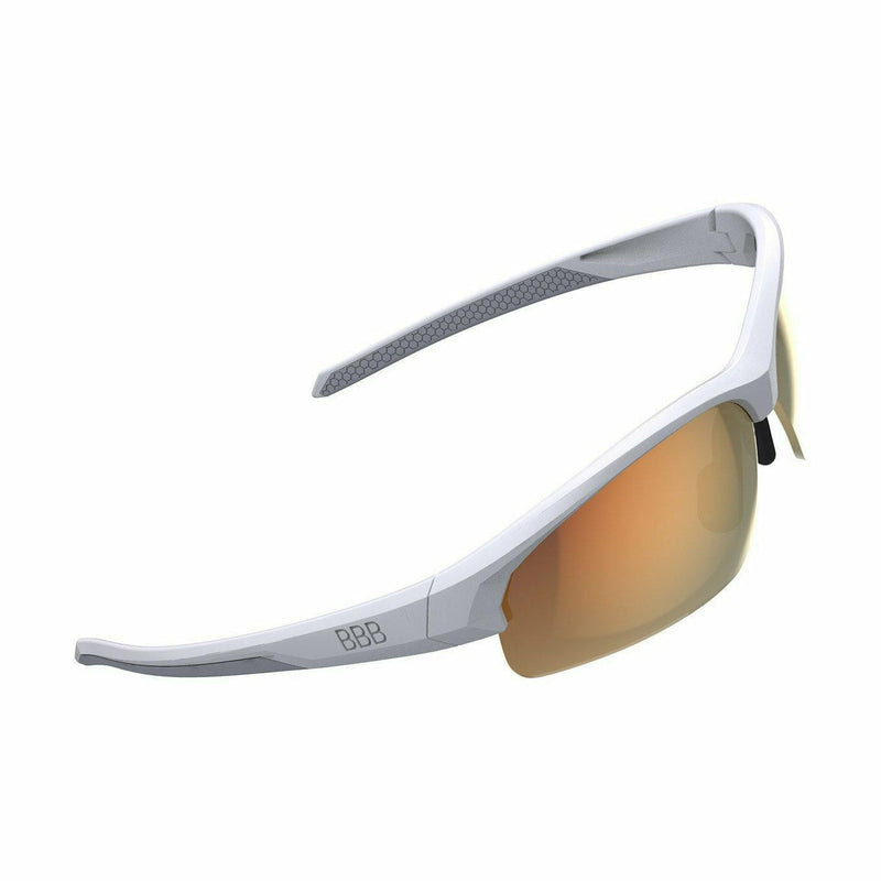 BBB BSG-68 Impress Small Sport Glasses White / Red MLC Lens