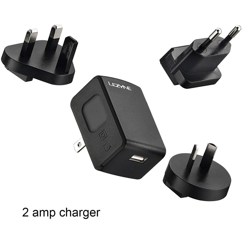 Lezyne LED International USB Charging Kit Black