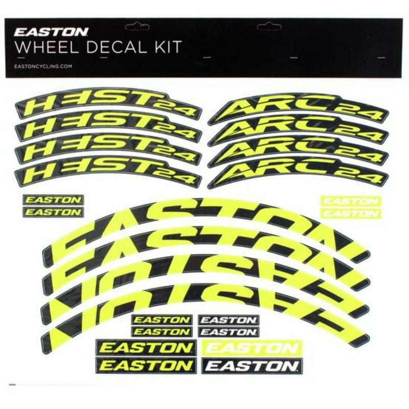 Easton Arc / Heist Wheel Decal Kit Yellow