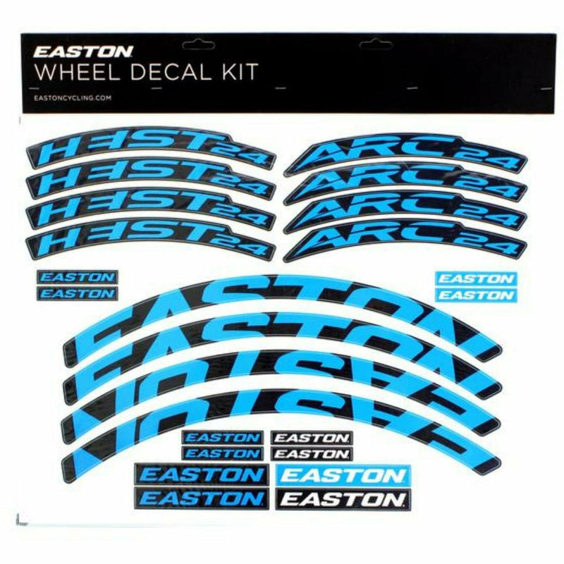 Easton Arc / Heist Wheel Decal Kit Cyan