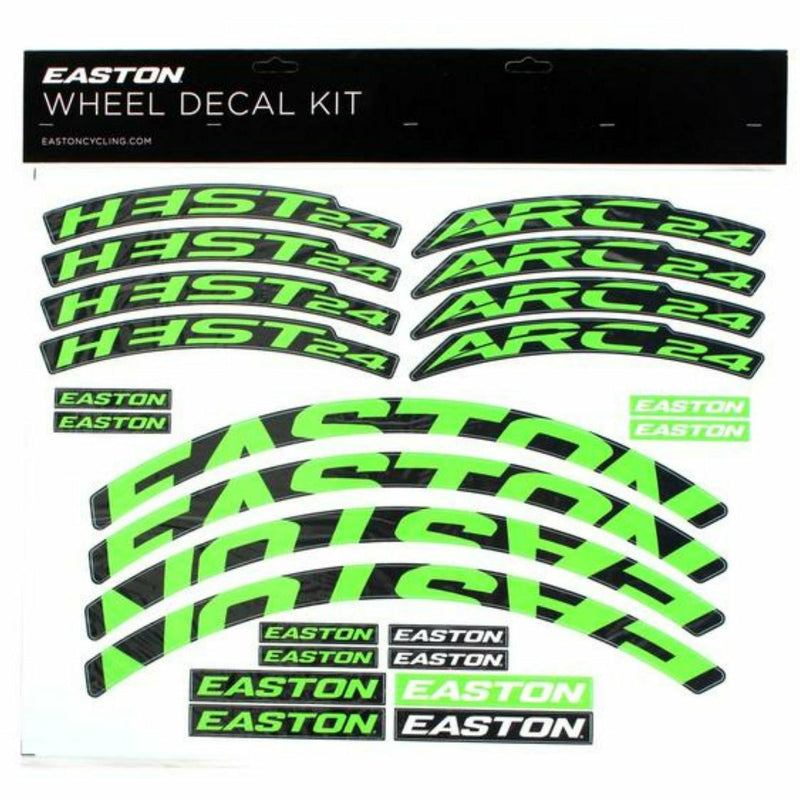 Easton Arc / Heist Wheel Decal Kit Green