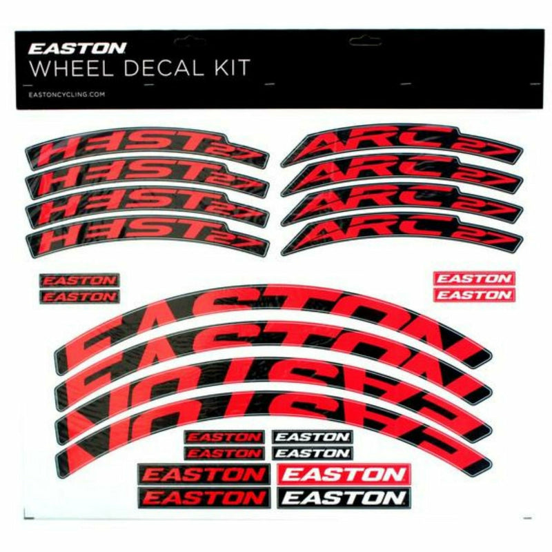 Easton Arc / Heist Wheel Decal Kit Red