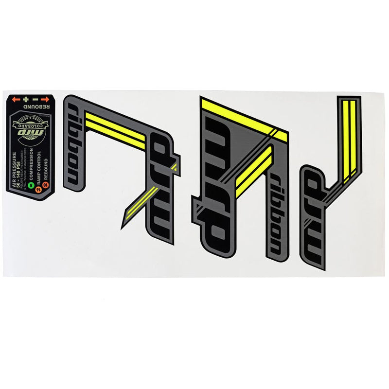 MRP Suspension Ribbon Decal Kit Neon Yellow