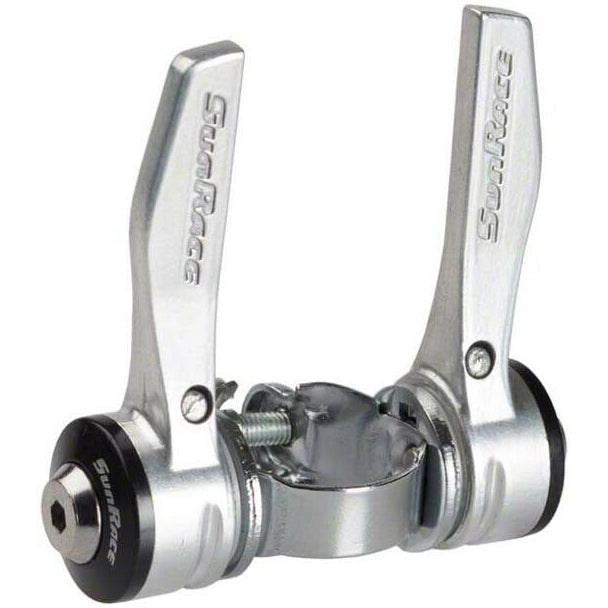 SunRace R30 Downtube Shifters Silver