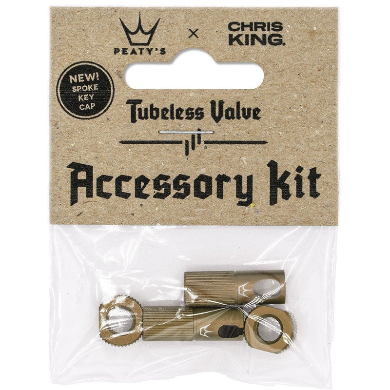 Peaty's X Chris King MK2 Tubeless Valves Accessory Kit Bourbon