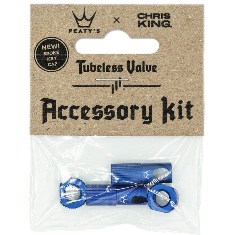 Peaty's X Chris King MK2 Tubeless Valves Accessory Kit Navy