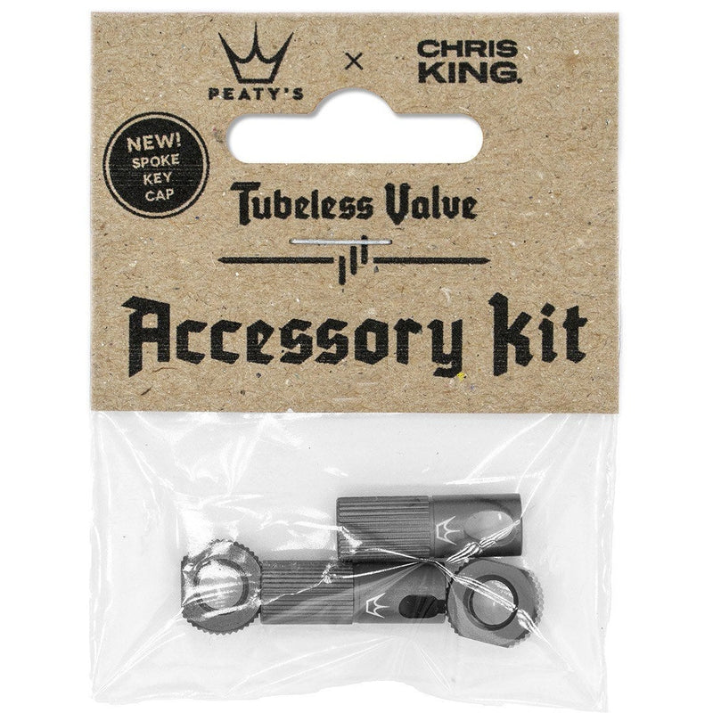 Peaty's X Chris King MK2 Tubeless Valves Accessory Kit Slate