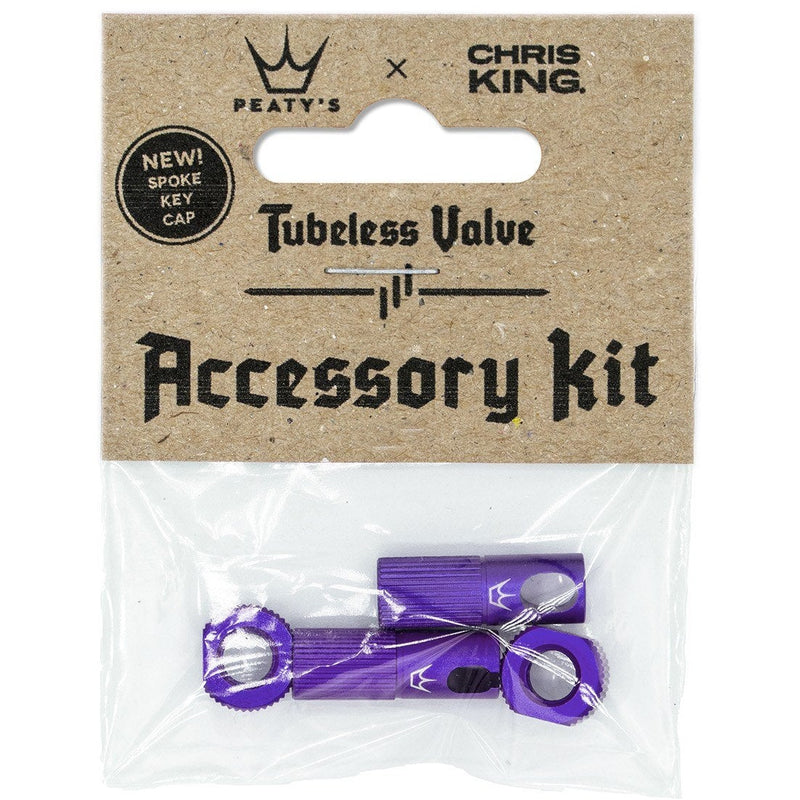 Peaty's X Chris King MK2 Tubeless Valves Accessory Kit Violet