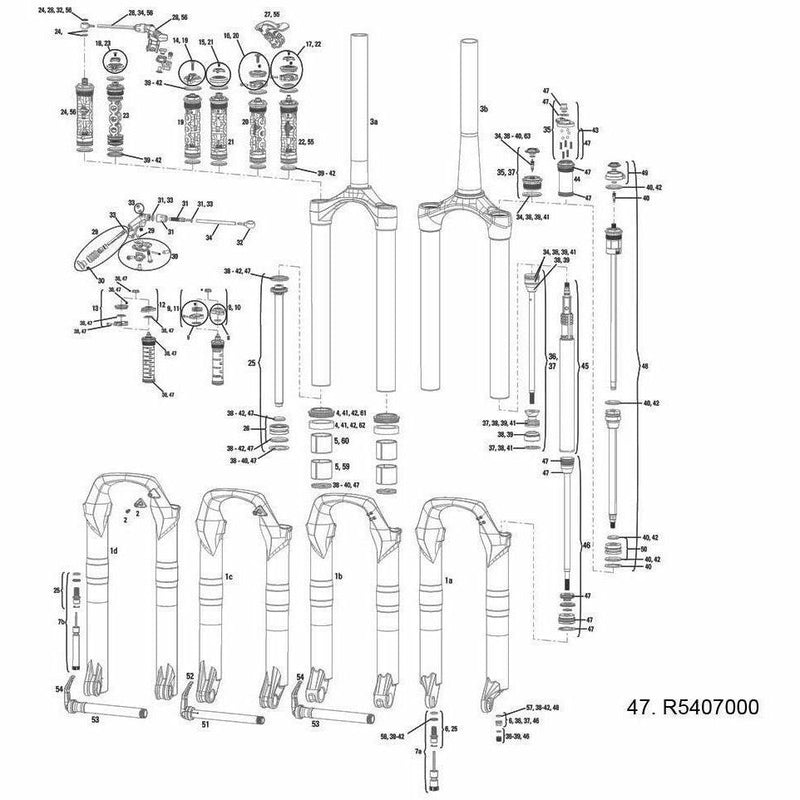 RockShox Front Suspension Service Kit Air U-Turn/Motion Control - Revelation