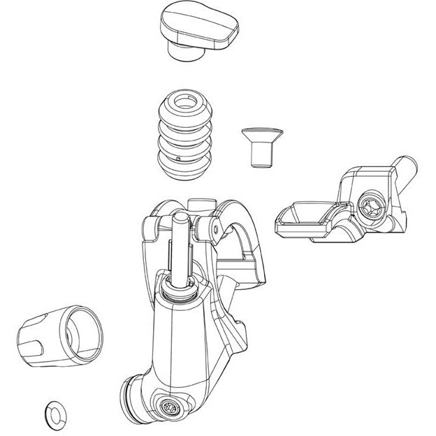 RockShox Remote Spare Hydraulic Hose / Barb / Compression Fitting - 2000 MM