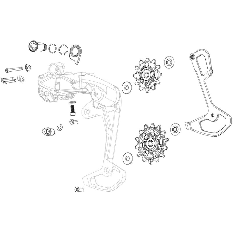 SRAM Rear Derailleur Cable Anchor Bolt And Washer Kit XX1